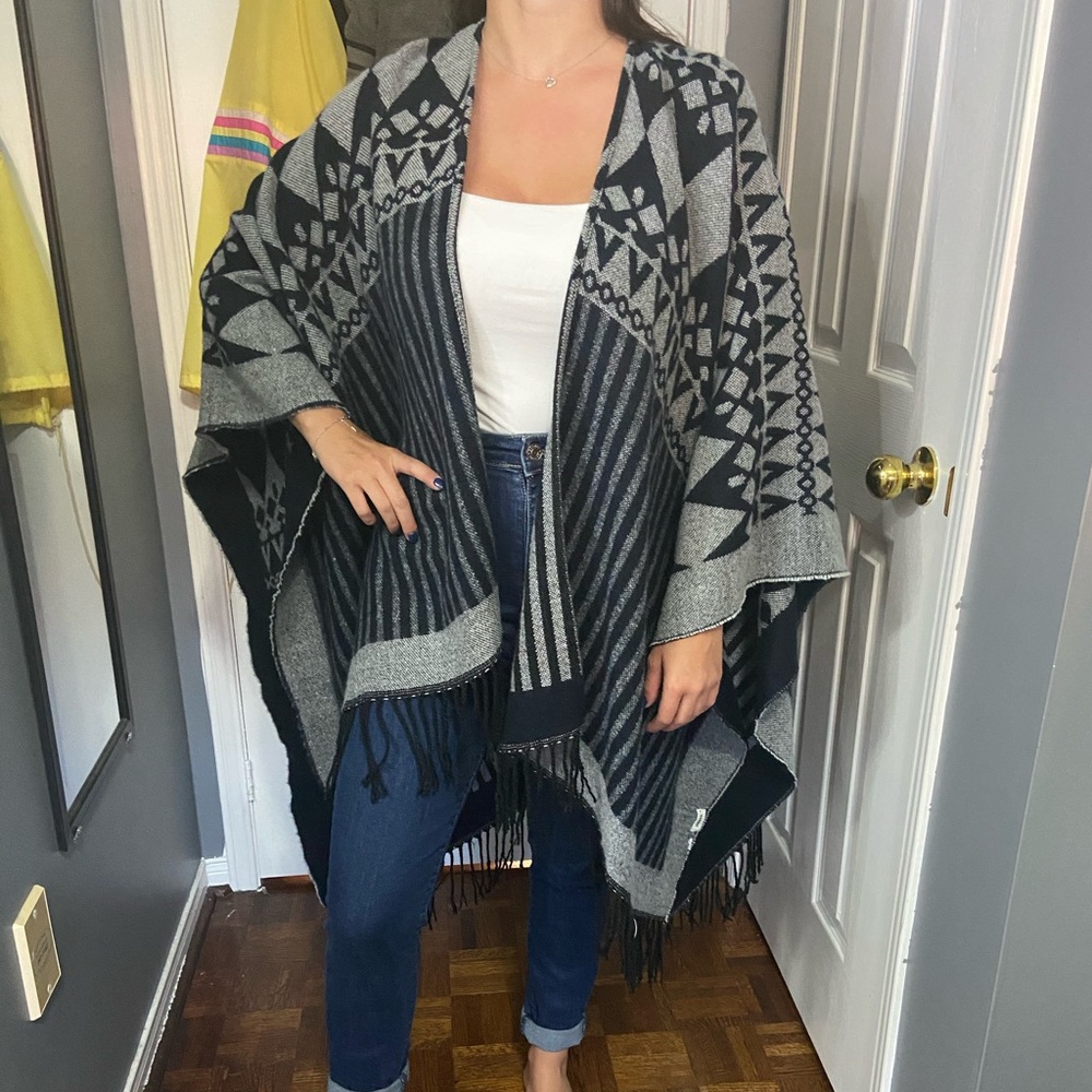 Throw over cardigan